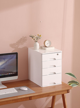 实木抽屉式桌面收纳盒办公室桌上印章AI4储物柜家用置物整理箱木