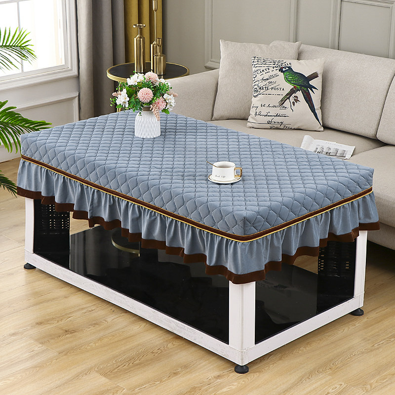 长方形茶几桌布餐桌盖布 ins风防撞保护罩I2021年新款茶几罩防尘