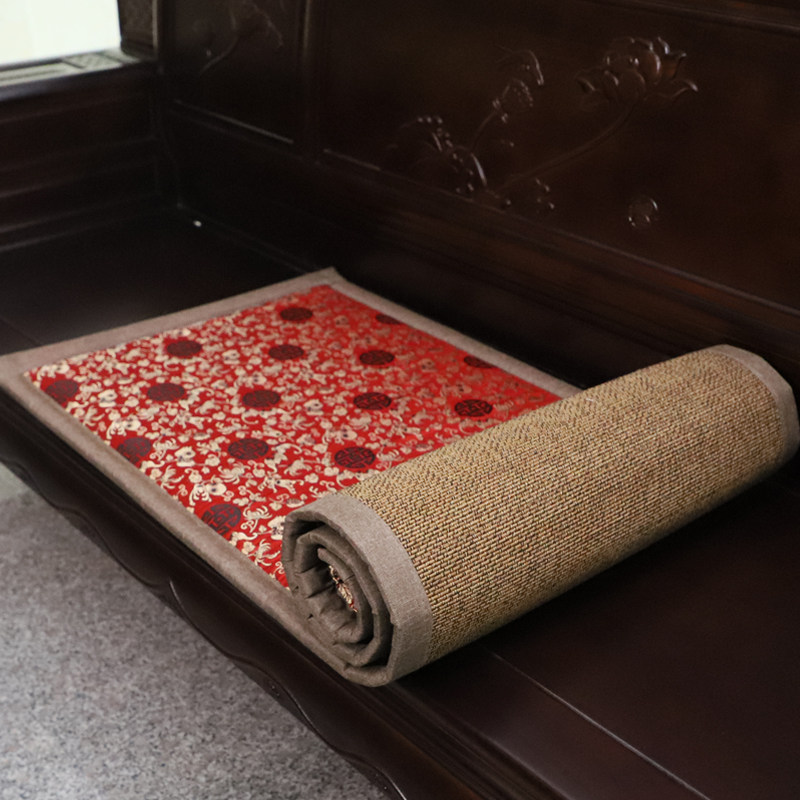 红木沙发坐垫罗汉床垫o定做中式实木家具竹椅垫夏季凉席沙发垫双,居家布艺,沙发垫,淘宝优惠券,粉丝福利购,淘宝优惠卷