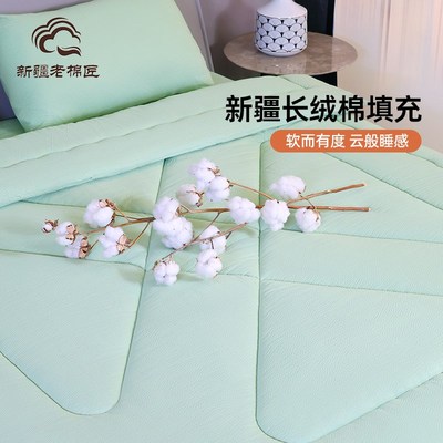 包布绗缝新疆棉花被芯棉被厚冬被全棉被子纯棉褥子春Y秋被定型床