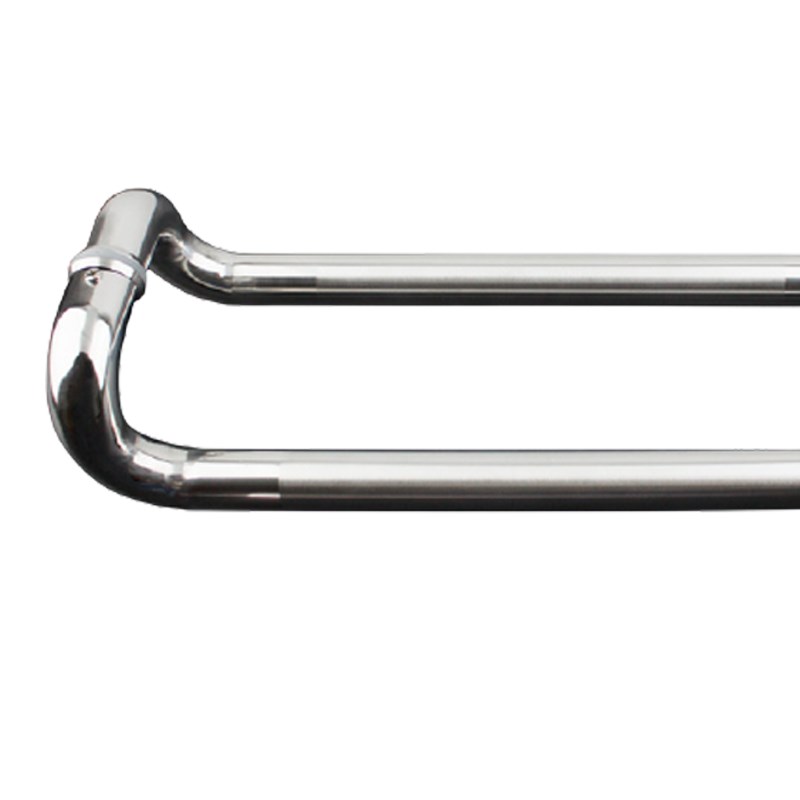 304不锈钢圆管四弯大拉手有框A门拉手弯头玻璃门拉手大门拉手把手