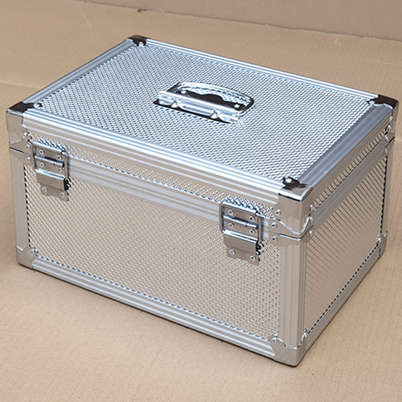 大号铝合金收纳整理箱q票据箱文件箱收银箱提款箱工具箱钱箱储物