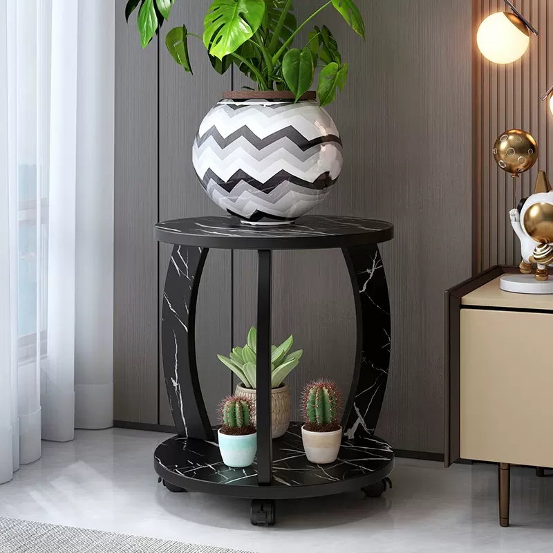 花架子客厅落地式可移动带轮室内简约F阳台多层花架置物架花盆托
