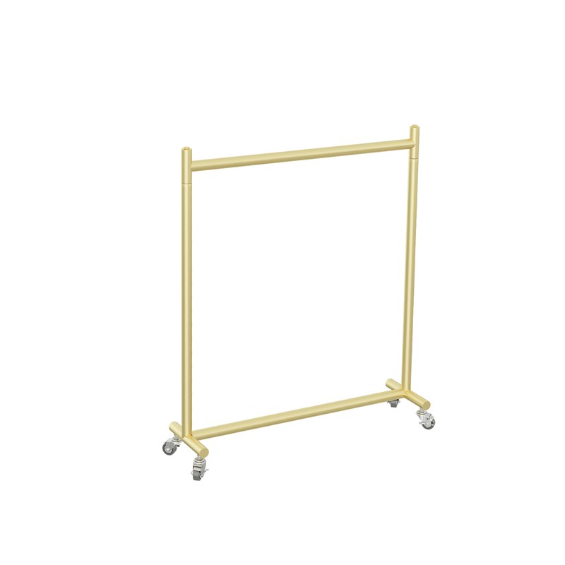 移动晾衣架落地室内晒衣架阳台卧室挂衣杆轻奢家用折叠Z单杆式带