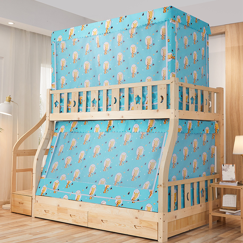 子母床蚊帐1.2m上下铺p1.5梯形家用1.6高低床1.3儿童双层床1米男