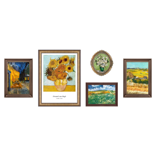 组合挂画高级感法式 饰画沙发m背景墙欧式 小众艺术壁画 客厅装 美式