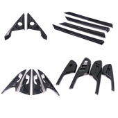 饰两厢思 E饰玻璃后扶手车内装 适用于十代思域内饰改装 碳纤车门装