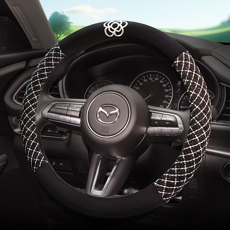 适用马自达3昂克赛k拉方向盘套cx50睿翼CX4阿特兹CX30星骋马自达6
