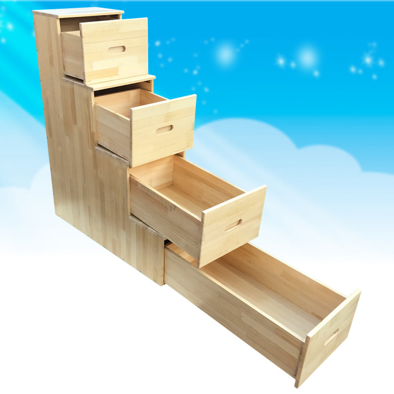 实木梯柜梯子台阶储物柜高低床y抽屉式楼梯多功能家居定做工厂直,居家日用,家用梯,淘宝优惠券,粉丝福利购,淘宝优惠卷