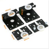 吊P挂式 轻便移门轮 大衣橱柜移门轮 衣柜外挂轮 2门外挂趟门滑轮