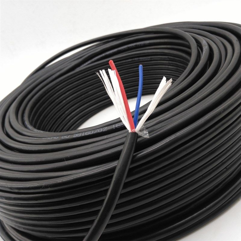 纯铜RVV2 3 4 5 6 芯X0t.5/0.75/1/1.5/2.5平方电源线护套线信号