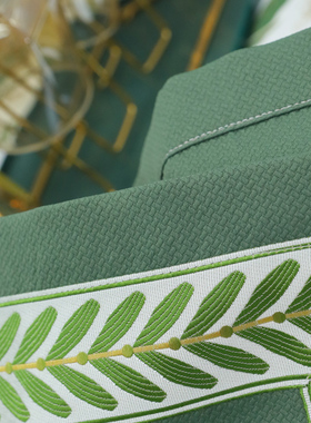 茶几纯色绿色轻奢l复古美式桌布餐桌布布艺加厚棉麻宿舍ms新款清