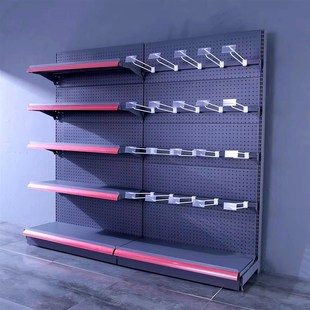 洞洞板货架单双面工具展示架文具饰品手机配件挂架U便利店超市货