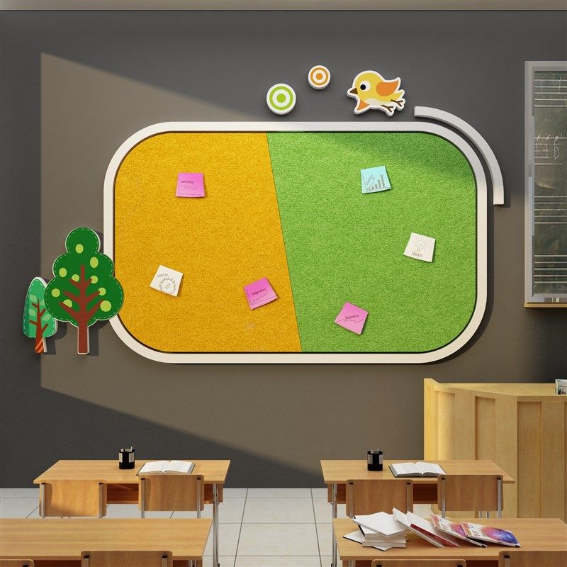 班级布置教室装饰毛毡板文化墙贴公告栏公示N黑板报自习室氛围创,家居饰品,文化墙贴,淘宝优惠券,粉丝福利购,淘宝优惠卷