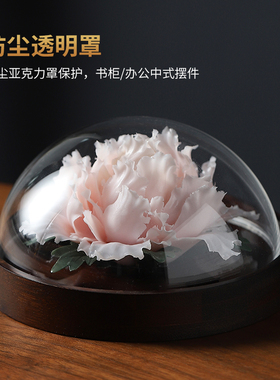 创意陶瓷手工牡i丹花摆件香水精油扩香器家用卧室客厅办公室装饰