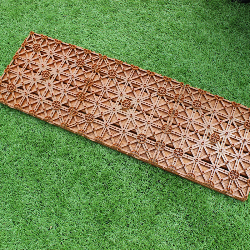 户外阳台地板 室外庭院花园阳光房B实木地板防腐木拼接DIY地面铺