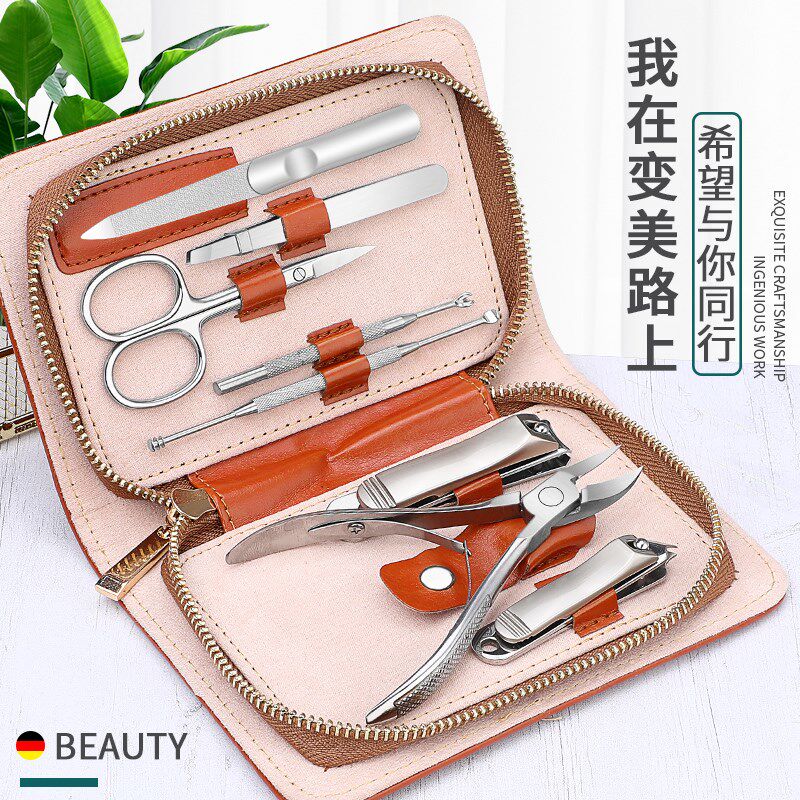 德国指甲刀套装家用嵌甲沟专业美甲工具包炎修趾指甲钳.剪男修脚