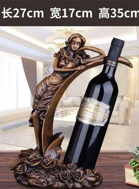 红酒架摆件架子高k脚红酒杯架倒挂家用欧式创意酒柜装饰葡萄酒架