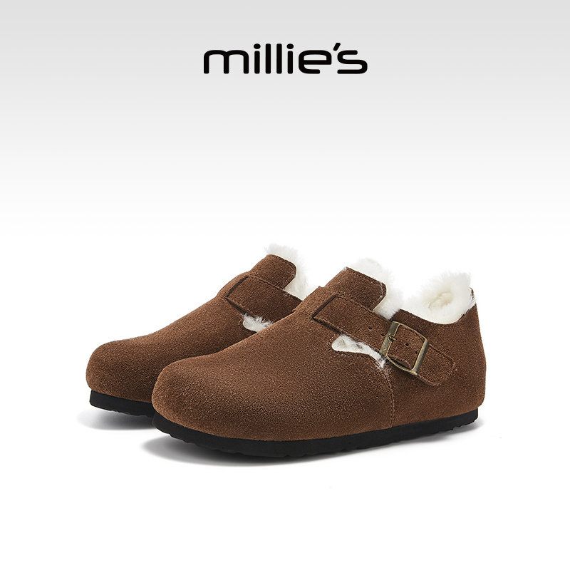 millies妙丽平底雪地靴女冬季新款加绒加厚羊毛大棉鞋保暖休闲鞋,女鞋,时尚雪地靴,淘宝优惠券,粉丝福利购,淘宝优惠卷