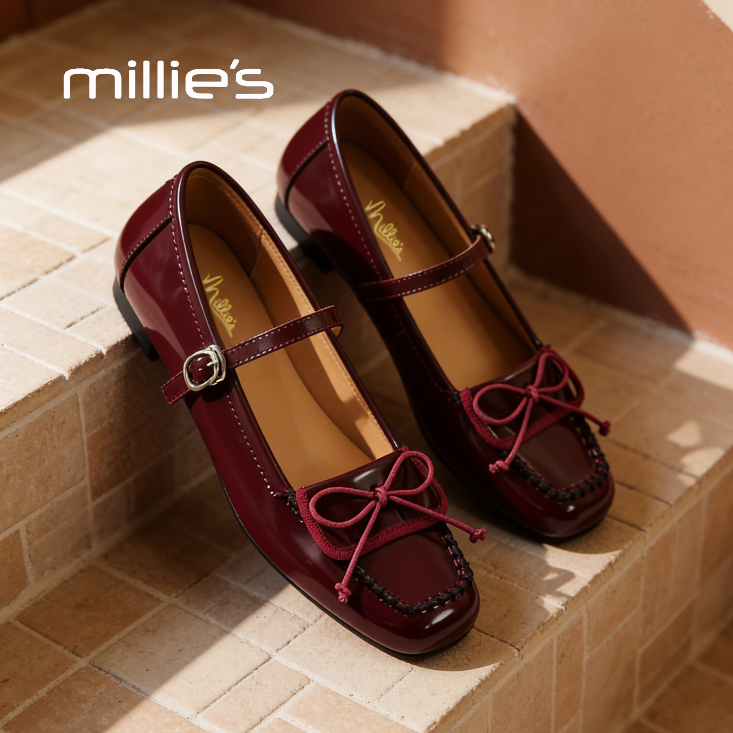 millies妙丽蝴蝶结玛丽珍鞋