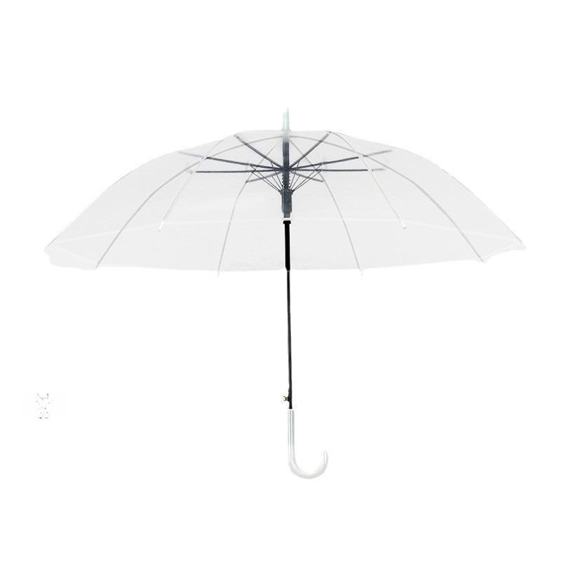 速发透明雨伞jk非一次性塑料雨伞自动透明伞长柄高颜值晴雨伞生