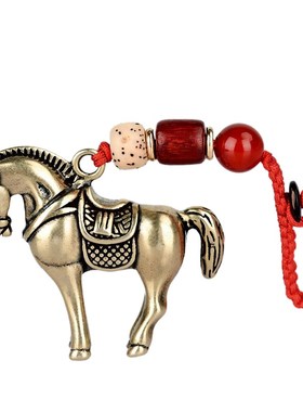 速发肖 铜马小运马扣挂件生阁马挂件汽车扣财铜铜马