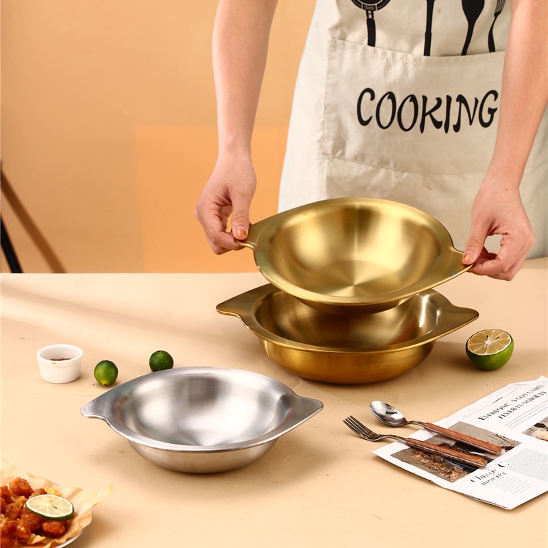 速发韩式不锈钢干仔锅锅餐厅商火酒精炉干锅盆浅锅小用锅旋风鼎海