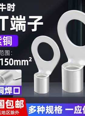 速发OT紫铜端线端子铜鼻子大尺寸6接头10/1裸/25/120/150-6/8/10/