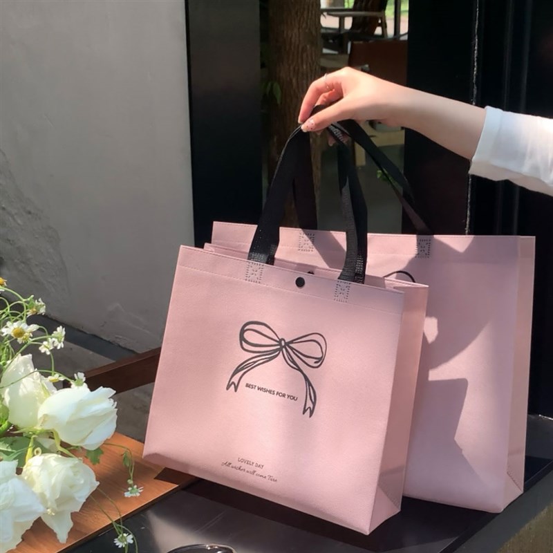 速发服装店无纺布包装带衣袋打包服子礼品礼袋购物手提袋LOGO
