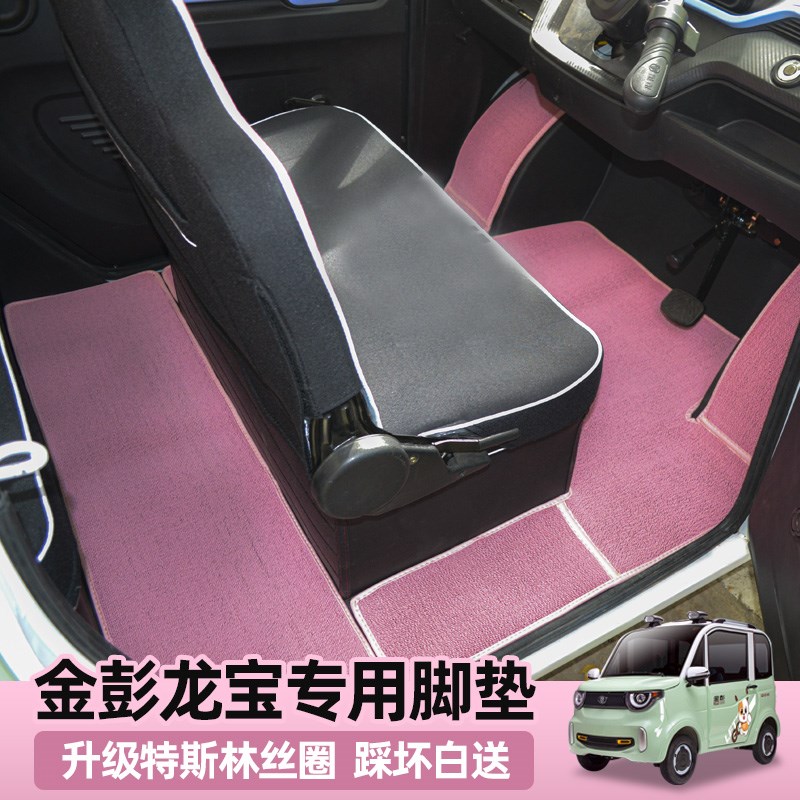 金彭龙宝泡芙糯玉米电动四轮车全包覆盖汽车专用脚垫环保丝圈防滑
