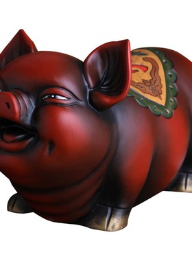 陶瓷猪店铺开业礼品柜台装饰摆件招财乔迁新居客厅玄关电视柜摆设