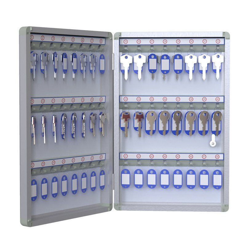 铝合金钥匙箱壁挂式房产中介收纳盒家用带锁物业汽车锁匙管理柜