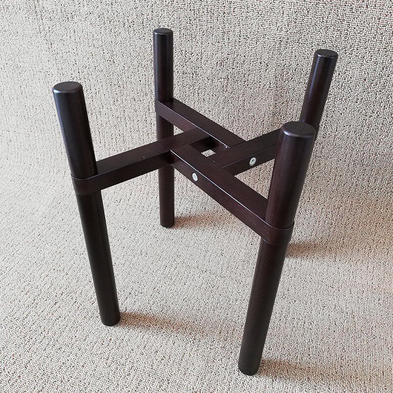 实木质客厅地面盆景托室内原木小花架简约花架阳台落地式花架北欧