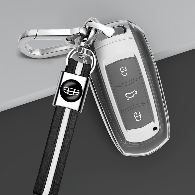 适用于吉利帝豪钥匙套新博越GL GS EC7GX7远景博瑞博越全包透明壳