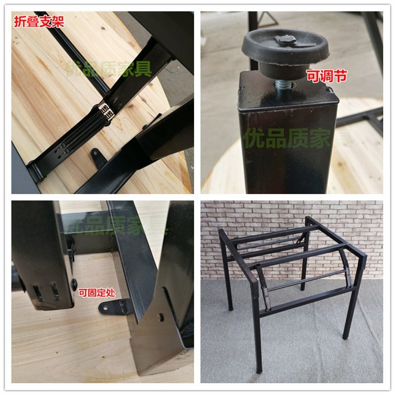 家用大圆桌可折叠桌脚折叠桌餐桌脚大圆桌折叠支架简易可折叠桌脚