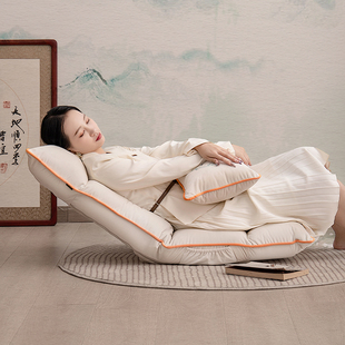 懒人日记折叠小沙发单人榻榻米座椅卧室阳台舒适躺椅飘窗靠背坐垫