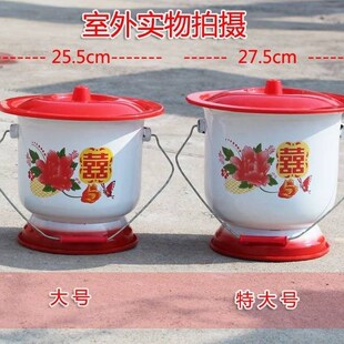 痰盂坐便器_优质加厚搪瓷痰盂成人家用卧室老人女士便盆尿桶成人