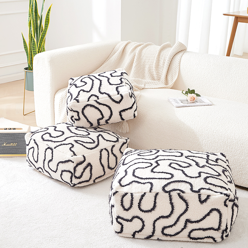 法式坐墩客厅榻榻米看书地垫懒人地板地上坐垫卧室飘窗地毯蒲团垫