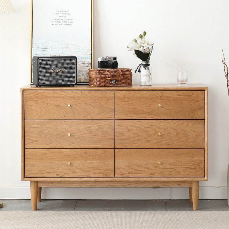 床板收纳柜日式风卧室家具中古抽屉柜木质柜北欧实木储物柜六斗柜,住宅家具,斗柜,淘宝优惠券,粉丝福利购,淘宝优惠卷