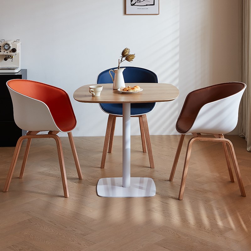 洽谈桌椅组合快餐店奶茶店桌椅桌子餐饮商用接待洽谈桌家用小方桌