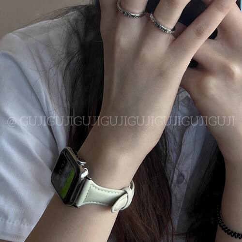 适用GT6华为watch5手表带GT54pro个性男女真皮质fit4细小蛮腰新款