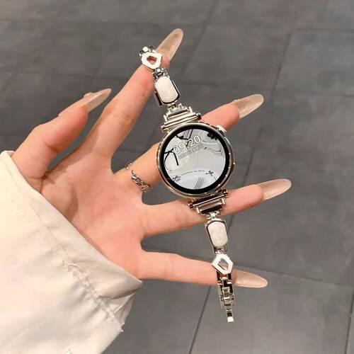 适用华为gt6/5表带鎏金贝母watch5金属手环10女gt4高级fit4/3腕带