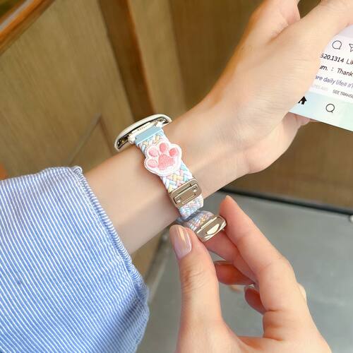 可爱猫咪适用于苹果iwatchs11手表带s10/9/8/7/6/5/4/3/2/se