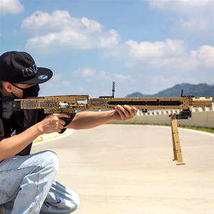 积木枪拼装电动可发射MG42机枪儿童玩具男孩礼物