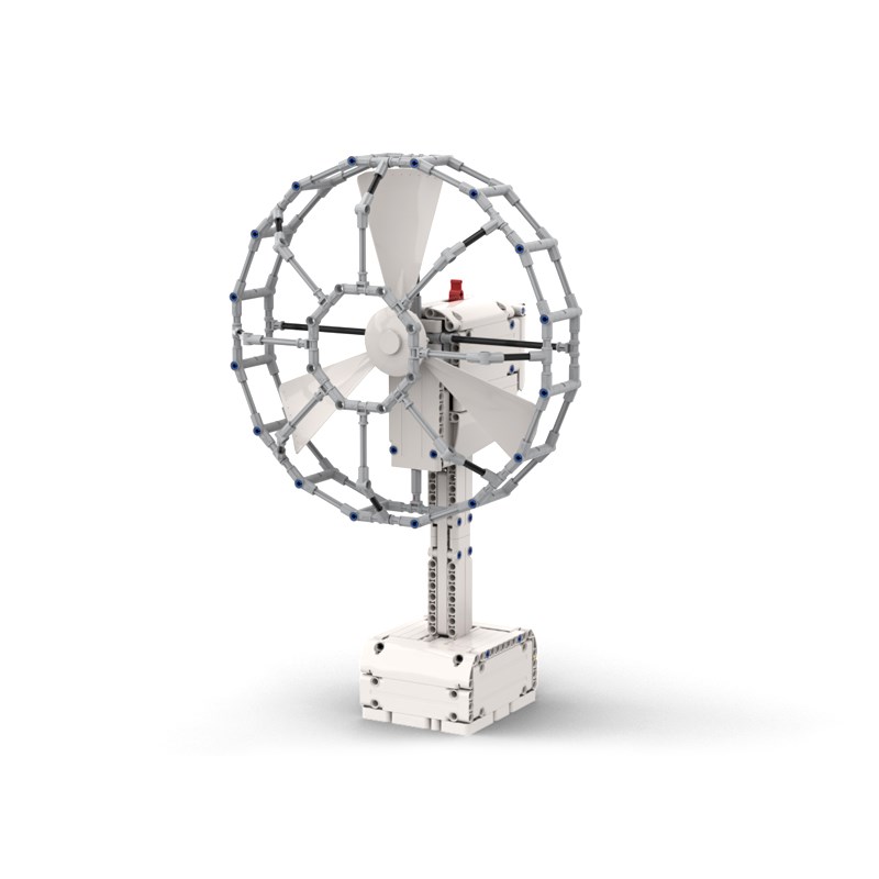 速发兼容积木电动装轮工程机械组模型技科拼齿电风扇