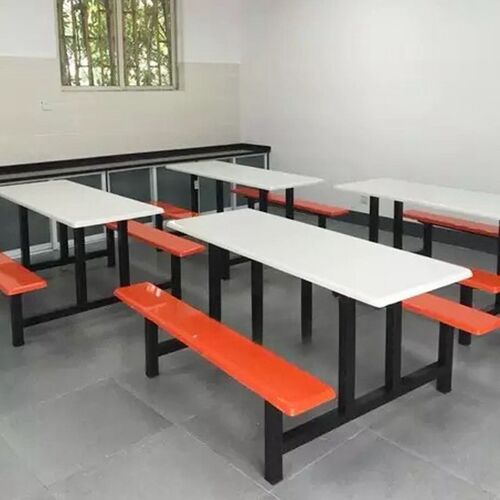 速发椅锈钢食堂餐人不学m校组合4桌6人8人学生员工地工厂连体饭堂