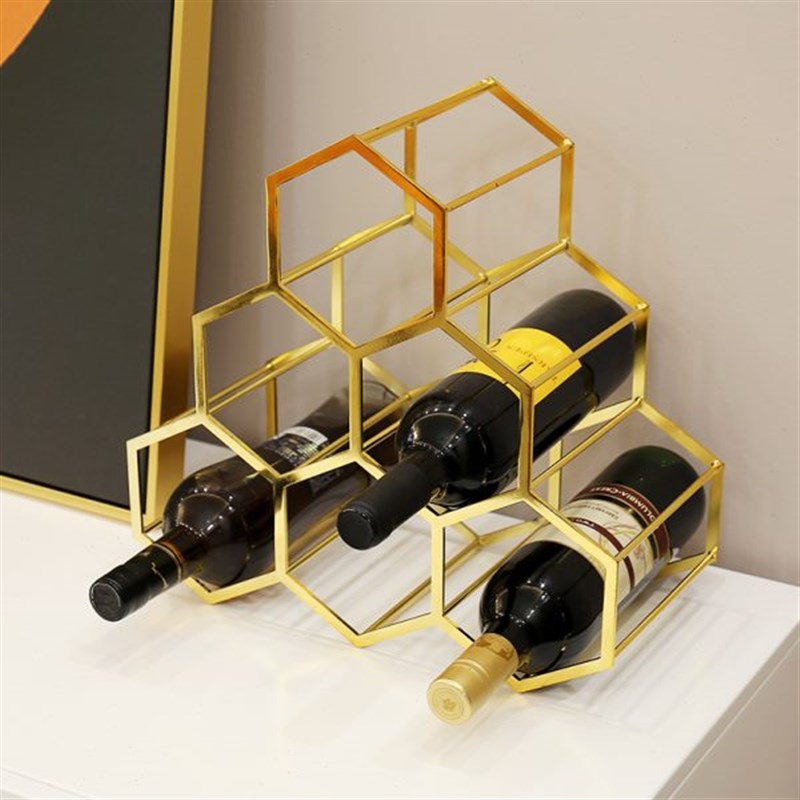 速发创意品酒酒架置物架客厅酒柜家用餐桌装饰红轻奢约简欧式摆件