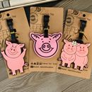 卡通原创ins玛莎猪行李牌可爱旅行箱装 饰挂件托运防丢标签吊挂牌