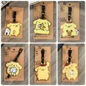 卡通可爱三丽鸥布丁狗pom行李牌旅行登机托运箱包吊牌识别挂饰DIY