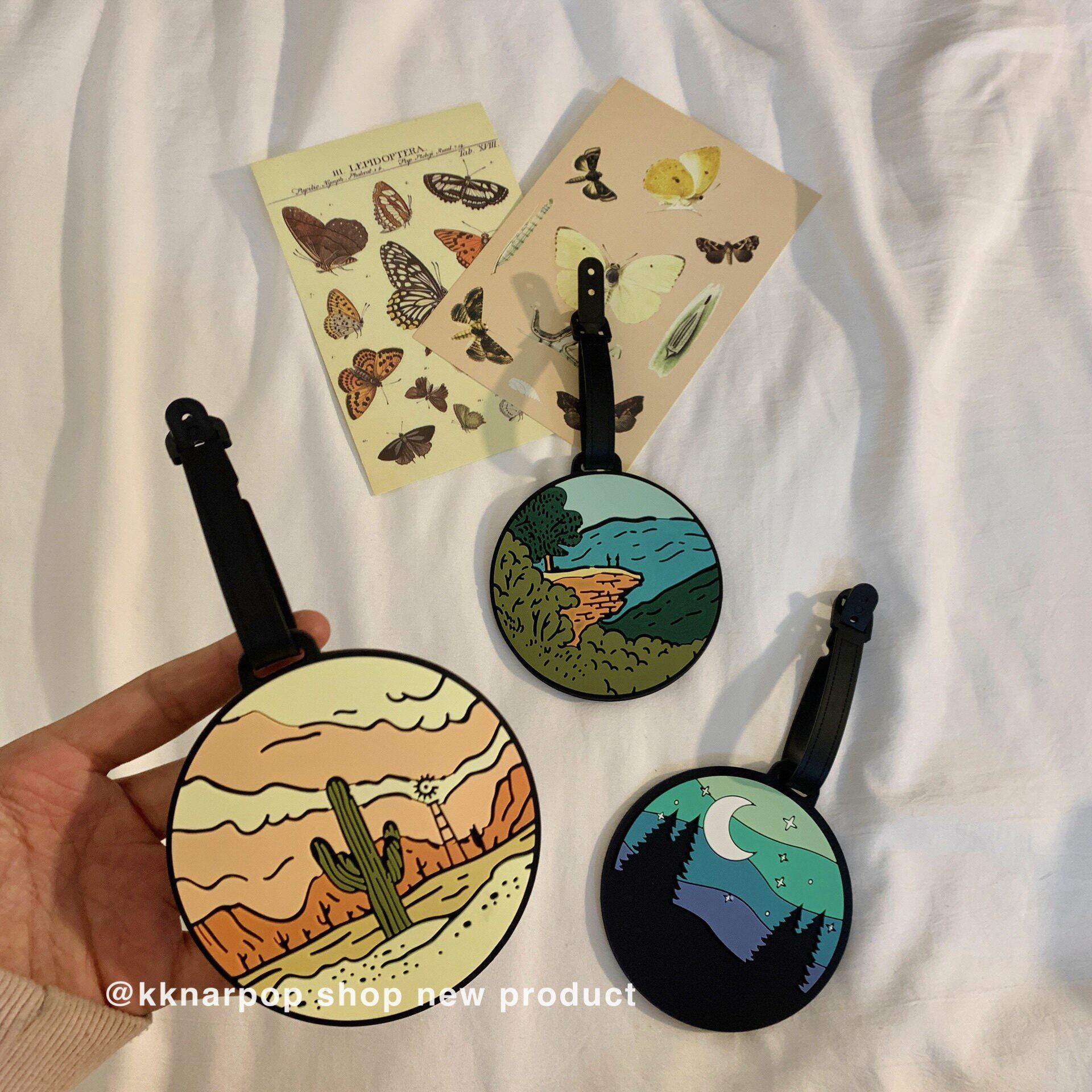 穿越云海/行李牌pvc软胶创意小众高颜值简约登机托运牌包挂件新款